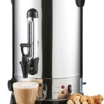 غلاية 1650 واط من جيباس - موزع ماء ساخن ستانلس ستيل مثالي للشاي والقهوة وماء الغلي الفوري مع تحكم اوتوماتيكي في درجة الحرارة وخاصية الحفاظ على الدفء - 15 لتر | مؤشر مضيء