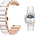 سوار ساعة سيراميك 18 ملم لساعة هواوي GT5/GT5 برو/GT4، سوار ساعة سريع الفك