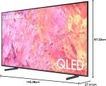 ⁦سامسونج تلفزيون 65 بوصة معالج كوانتوم لايت 4K QLED QA65Q60CAUXEG، اصدار جديد - اسود، بلوتوث، واي فاي، HDMI⁩ - الصورة ⁦6⁩