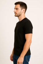 ⁦تي شيرت قطن فاخر للرجال | مقاس (L)⁩ - الصورة ⁦3⁩