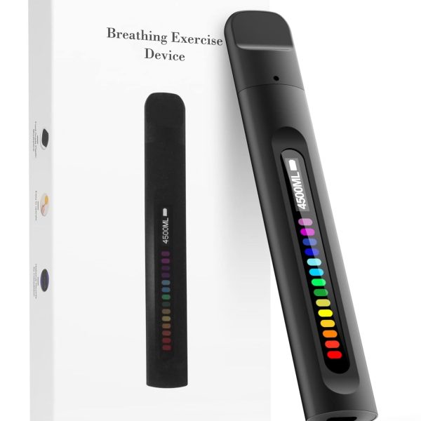 جهاز تمرين التنفس، تدريب عضلات الجهاز التنفسي من أجل تنفس أفضل، مساعد تمرين التنفس الذكي الموجه للرياضيين وعشاق الرياضة..