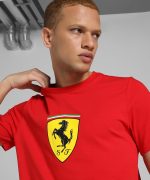 ⁦Puma Mens Ferrari Race Colored Big Shield Tee Motorsport⁩ - الصورة ⁦3⁩