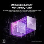 ⁦انوي A34 ادفنتشر 6.5 انش، 4G LTE، HD+، 12GB RAM (3+9GB دمج الذاكرة) + 128GB، اوكتاكور 1.6GHz، كاميرا مزدوجة 13MP + 2MP، تيتانيوم اسود، ضمان 777 يوم⁩ - الصورة ⁦9⁩