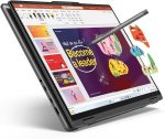 ⁦لينوفو كمبيوتر يوجا 7 2 في 1 14IML9 14IML9 بشاشة لمس OLED مقاس 14 انش ومعالج انتل كور U5-125H وذاكرة RAM 16GB وSSD 512GB ومعالج انتل NPU ووحدة معالجة رسومات قوس مدمجة وكيبورد انجليزي-عربي، ويندوز 11،⁩ - الصورة ⁦3⁩