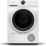 ميديا مجفف مكثف ذكي بتحميل امامي 8 كجم مع قرص قمري، 14 برنامج غسيل، محرك عاكس يمنع التجاعيد، مجفف مستشعر، تعقيم اقوى، مضاد للتجعد وسريع الجفاف، ابيض - MD200C80W/W-GCC