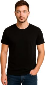 تي شيرت قطن فاخر للرجال | مقاس (L)