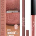 هدى احمر شفاه سائل مات بومبشيل من بيوتي بومب شيل، كونتور شفاه بني بينكي، 4.2 مل، 0.5 غرام