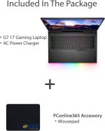 ⁦ديل لابتوب العاب فاخر G7 17 بشاشة IPS FHD 17.3 انش 300Hz ومعالج i7-10750H وذاكرة RAM 64GB وSSD 1TB وبطاقة عرض مرئي جيفورس RTX 2070 8GB وكاميرا ويب وكيبورد RGB وواي فاي 6 وبلوتوث 5.1 وويندوز 10 هوم⁩ - الصورة ⁦7⁩