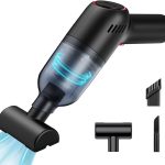 تويتوي مكنسة كهربائية لاسلكية محمولة باليد بقوة 8000 باسكال، مكنسة كهربائية محمولة قابلة لاعادة الشحن تثبت على السيارة، خفيفة الوزن للاستخدام الجاف والرطب للمنزل/الحيوانات الاليفة/للسيارات