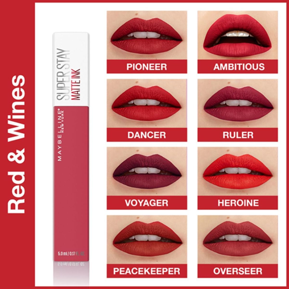 ⁦Maybelline New York Super Stay Matte Ink Liquid Lipstick, Seeker, 5g⁩ - الصورة ⁦6⁩