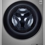 LG غسالة تجفيف بتحميل امامي 10 كجم و7 كجم تجفيف 1400 دورة في الدقيقة، فضي - F4V5Rgp2T 'ضمان لمدة عام واحد على الاقل'