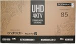 ⁦تلفزيون ذكي 85 بوصة LED UHD 4K من ديفاكي يعمل بنظام اندرويد ونتفليكس ويوتيوب وبرايم فيديو وHDMI وUSB 85CU7601V⁩ - الصورة ⁦6⁩