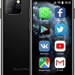 سويس سويي XS11 يونيكوم بطاقة صغيرة للهاتف الذكي جيب صغير جدا للطلاب والاطفال الرجال والنساء (اسود)