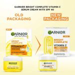 ⁦Garnier Bright Complete VITAMIN C SPF40/PA+++ Serum Cream, 45 grams⁩ - الصورة ⁦2⁩
