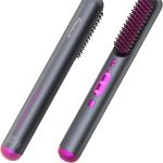 فرشاة فرد الشعر اللاسلكية من فيمالوكس، مكواة فرد شعر محمولة للنساء، خفيفة الوزن للسفر وسهلة الاستخدام، بطارية طويلة 80 دقيقة، تسخين سريع 10 ثوان، قابلة لاعادة الشحن عبر USB، تقنية البلازما ايونية،