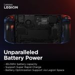 ⁦لينوفو لابتوب العاب محمول من ليجن جو، معالج AMD رايزن Z1 اكستريم وRAM 16GB وSSD 512GB ووحدة معالجة رسومات AMD راديون مدمجة وشاشة 8.8 انش WQXGA 144Hz وويندوز 11 [83E10055AX] حماية من الاضرار العرضية⁩ - الصورة ⁦9⁩