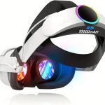 حزام راس شحن لميتا كويست 3 مع بطارية، شحن سريع في ار باور حزمة بطارية 10000mAh لوقت تشغيل ممتد 8 ساعات، حزام ايليت قابل للتعديل دعم معزز وتوازن في الواقع الافتراضي