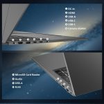 ⁦لابتوب ماشنايك 17.3 انش، معالج انتل، 16GB DDR5 RAM، 1TB SSD، كيبورد باضاءة خلفية، شاشة كبيرة مع معدل تحديث 120Hz، مثالي للعمل والمدرسة والبث المباشر، ويندوز 11 هوم، رمادي عصري⁩ - الصورة ⁦7⁩