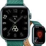 اونر ساعة ذكية ووتش 5 بشاشة اموليد 1.85 انش للرجال والنساء، عمر بطارية 15 يوم، نظام تحديد المواقع، اخضر