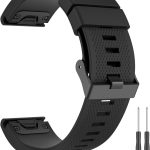 سوار ساعة سيليكون ناعم 22 ملم من فانكل، متوافق مع جارمين فينيكس 7/فينيكس 6 برو/فينيكس 6/فينيكس 5 بلس/فينيكس 5/فوررنر 955/945/935/ايبيكس/ديسنت جي 1/ابروتش S60/كواتيكس 5