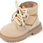 حذاء Tutoo للأطفال الأولاد والبنات أحذية العمل أحذية الشتاء سنو أحذية برباط حتى المشي في الهواء الطلق (الأطفال الصغار/الأطفال الصغار), 19.5 EU