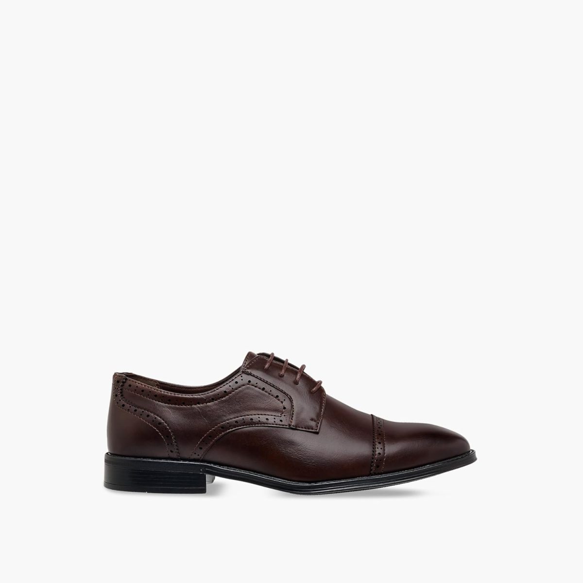⁦LBL By Shoexpress 230617-6 Men Solid Lace-Up Derby Shoes⁩ - الصورة ⁦4⁩