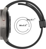 ⁦LEIXIUER 2 Pack 20mm Magnetic Strap for Samsung Galaxy Watch 6 40mm 44mm 43mm 47mm/5 Pro Band 45mm/Galaxy Watch 5 4 44mm 40mm/4 Classic 42mm 46mm Sport Silicone Strap with Magnetic Folding Buckle⁩ - الصورة ⁦7⁩