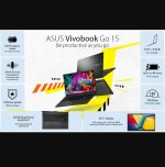⁦اسس لابتوب فيفو بوك جو رفيع للاعمال مقاس 15.6 انش ومعالج AMD رايزن 3 7320U وذاكرة RAM DDR5 8GB وSSD 1TB وكاميرا ويب وUSB C ووضع مسطح 180 درجة وواي فاي وبلوتوث 5.1 وويندوز 11 مع قطعة قماش⁩ - الصورة ⁦2⁩