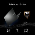 ⁦اسس لابتوب فيفو بوك جو رفيع للاعمال مقاس 15.6 انش ومعالج AMD رايزن 3 7320U وذاكرة RAM DDR5 8GB وSSD 1TB وكاميرا ويب وUSB C ووضع مسطح 180 درجة وواي فاي وبلوتوث 5.1 وويندوز 11 مع قطعة قماش⁩ - الصورة ⁦7⁩