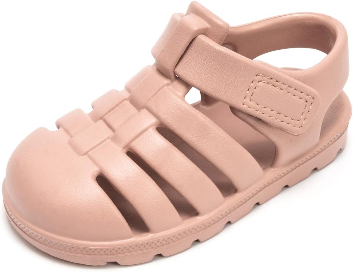 FUNKYMONKEY Unisex-Child Closed-Toe Sandals Summer Sport Lightweight Sandal EVA Outdoor Water Shoes for Boys and Girls