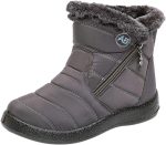 Women Snow Boots Winter, Ladies Solid Ankle Short Boots Waterproof Footwear Warm Shoes