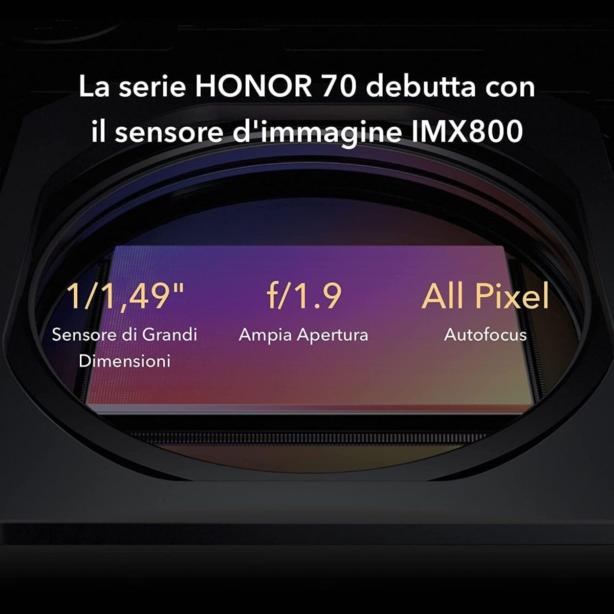 ⁦اونر هاتف ذكي 70 ثنائي شرائح الاتصال بذاكرة روم 256GB وذاكرة RAM 8GB (جي اس ام | سي دي ام ايه) هاتف ذكي 5G مفتوح من المصنع (اسود داكن) - اصدار عالمي⁩ - الصورة ⁦7⁩