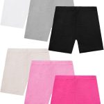 ريسينتا 6 قطع شورت رقص للبنات قصير لركوب الدراجات جيد التهوية وآمن 6 الوان