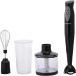 اولسين مارك خلاط يدوي مع مفرمة OMHB2286، طاقة 250 واط، شفرة من الستانلس ستيل، عصا قابلة للفصل وحلقة تعليق، تشغيل بسرعتين، واقي باد مضاد للرذاذ، برطمان 600 مل مع غطاء، قطاعة 500 مل