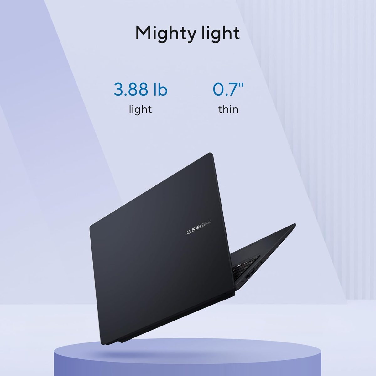 ⁦اسس لابتوب فيفوبوك 16، شاشة 16 انش WUXGA 60Hz، كوالكوم سناب دراغون اكس، وحدة معالجة رسومات جرافيكية كوالكوم ادرينو، ذاكرة RAM 16GB، SSD 512GB، ويندوز 11، ازرق هادئ، X1607QA-DS54⁩ - الصورة ⁦6⁩
