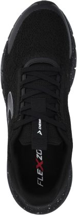 ⁦حذاء جري للتدريب للرجال - حذاء رياضي خفيف الوزن من قماش شبكي جيد التهوية ونعل ممتص للصدمات مقاس 2 M، لون اسود⁩ - الصورة ⁦5⁩