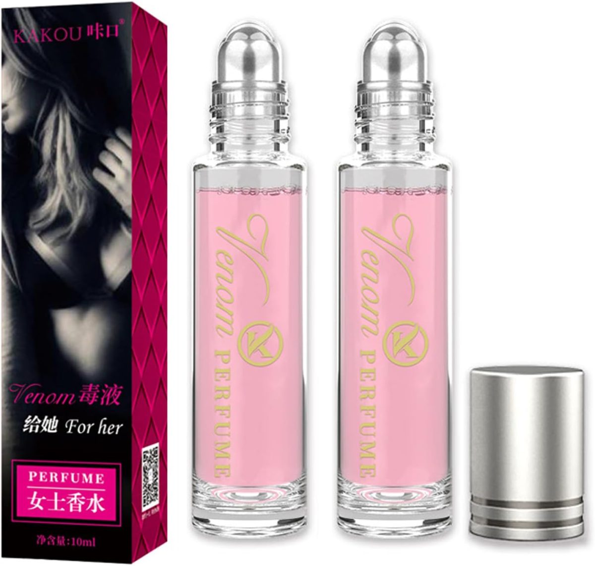 كاستويف عطور فيرومون للنساء، عطر فرمون يجذب الرجال، عطر يدوم طويلا، يزيد من الثقة بالنفس للنساء (عبوة من قطعتين)