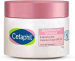 Cetaphil Brightening Day Protection Cream SPF 15-50 g| Day Cream for Dark Spots, Uneven Skin Tone| Niacinamide, Sea Daffodil| Fragrance-Free|