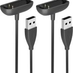 شاحن سينواك لجهاز تتبع الصحة واللياقة البدنية فيتبيت انسباير 3 بطول 3.3 قدم بديل للشحن السريع فيتبيت انسباير 3 - عبوة من قطعتين