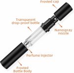 ⁦بخاخ عطر AA01BK من مويلساي، زجاجة عطر قابلة لاعادة الملء بسعة 0.34 اونصة، موزع كولونيا محمول للجيب مناسب للسفر والعطلات واعياد الميلاد والذكرى السنوية (اسود 10 مل)⁩ - الصورة ⁦3⁩