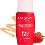 دوت اند كي واقي شمس ملون بعامل وقاية من اشعة الشمس 50+ Pa++++ من ستروبيري ديو - 02 حماية عاجية دافئة ضد الطيف الواسع UA/UB مقاوم للماء والعرق لجميع انواع البشرة 50 مل