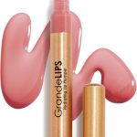 جراندي كوزمتيكس ملمع شفاه مرطب من جراند ليبس، ارجواني فاتح حار، ذهبي، قطعة واحدة (عبوة من قطعة واحدة)