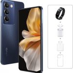 vivo V30 Lite 5G (Crystal Black, 12GB+12GB RAM, 256GB) 120Hz AMOLED Display | Dual Stereo Speaker | Exclusive Gifts: Earbuds, Fitness Band, Phone Cover, (Renewed)