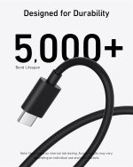 ⁦انكر قابس USB C، شاحن USB C 25 واط مع كيبل USB-C، يدعم الشحن السريع PPS لايفون 16/16 برو/16 برو ماكس/15، سامسونج S25/S24+/S24/S23 الترا/S23+/S23/S22/S21/S20/نوت 20 (كيبل بطول 5 اقدام)⁩ - الصورة ⁦5⁩