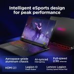 ⁦لينوفو لابتوب العاب ليجن برو 7 16IAX10H 16 انش WQXGA OLED 240Hz، انتل الترا 9 275HX، 32GB RAM، 2TB SSD، RTX 5070Ti 12GB GDDR7، كيبورد انجليزي-عربي RGB، ويندوز 11، اسود اكليبس [83F5008PAX] + عناية⁩ - الصورة ⁦10⁩