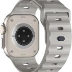 سوار ساعة رياضي متوافق مع سوار ساعة الترا 49 ملم 45 ملم 44 ملم 42 ملم للرجال، اساور معصم بديلة من السيليكون الناعم المقاوم للماء لسلسلة ساعات 8 7 6 5 اس اي الترا