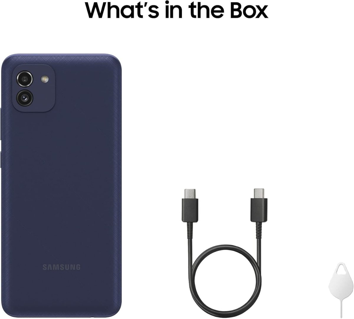 ⁦سامسونج هاتف ذكي جالكسي A03 بنظام اندرويد، شاشة انفينيتي في HD مقاس 6.5 انش، ذاكرة RAM 4GB وذاكرة داخلية قابلة للتوسيع 64GB، بطارية 5000mAh، ازرق، ازرق رائع⁩ - الصورة ⁦4⁩