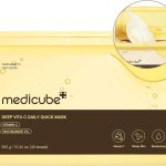 ميديكوب كمامات ديب فيتا سي دايلي كويك من 30 قطعة - معتمدة نباتية، موزع سريع، مركب فيتامين ثلاثي للتألق والترطيب - كمامات وجه كورية