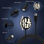 ⁦شاحن ساعة سامسونج بمنفذ USB C للشحن السريع لساعة سامسونج جالكسي 8/8 كلاسيك/7/6 كلاسيك/6/5 برو/5/4/4 كلاسيك/3/اكتيف 2/اكتيف 1، قاعدة شحن لاسلكية مغناطيسية مع سلك كابل من النوع C بطول 3 قدم⁩ - الصورة ⁦4⁩