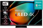 هايسينس تلفزيون ULED 65 بوصة - U8K - 144Hz RR، ميني LED برو، لون كوانتوم دوت، دولبي فيجن اي كيو، دولبي اتموس، نظام تشغيل فيدا U7